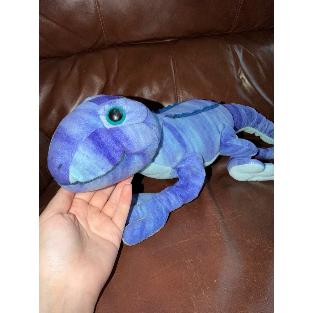 Kohls Cares Blue Iguana Lizard Plush Stuffed Animal Purple Teal Reptile 2010